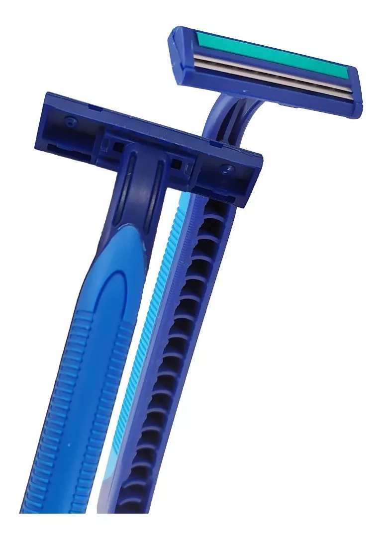 Máquina d´razor 2 hojas azul x 24 und