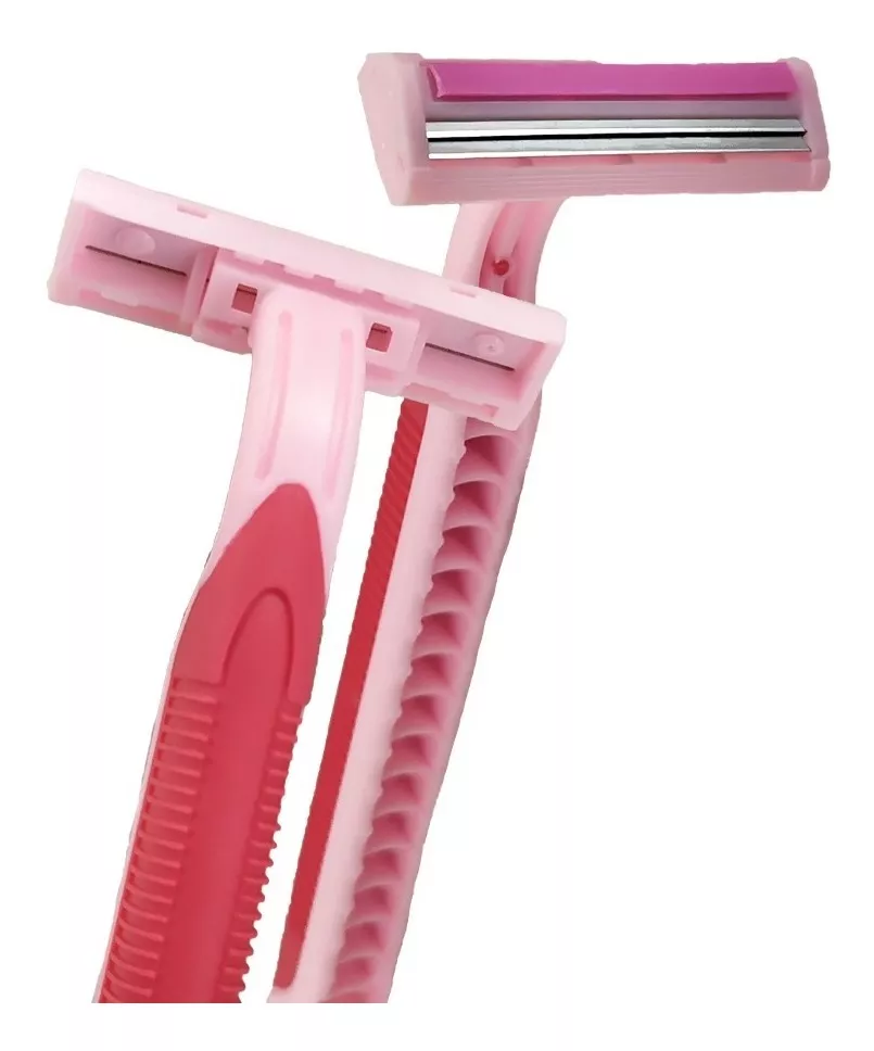 Máquina de afeitar d´razor 2 hojas rosada x 24 und