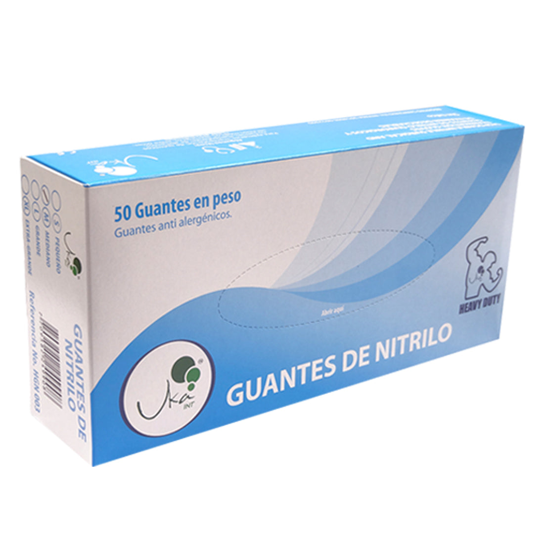 Guantes de Nitrilo HD Cal 12 x 50u Azul