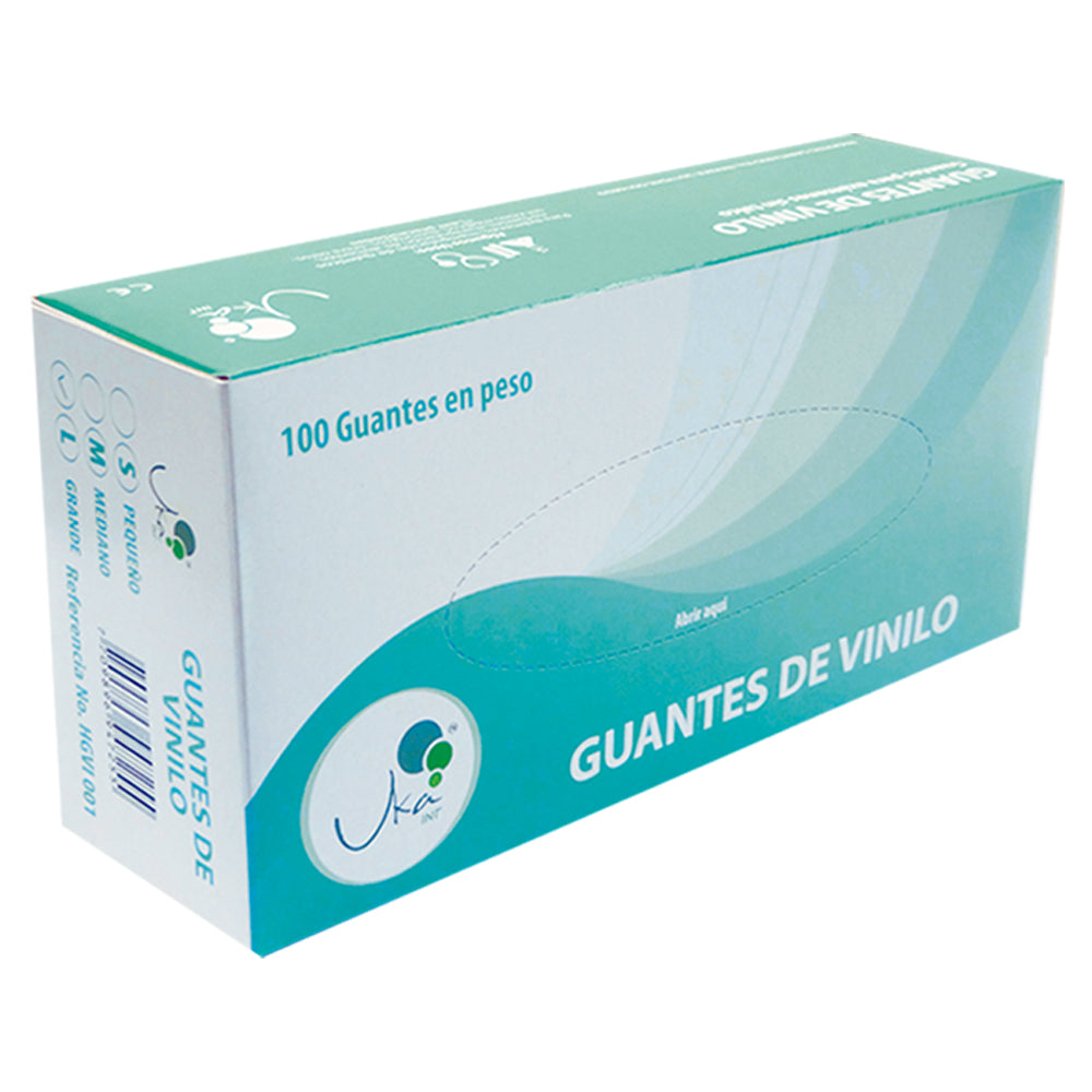 Guante vinilo x 100 und talla S