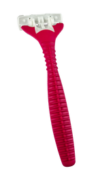Maquina De Afeitar 3 Hojas Rosada x12und