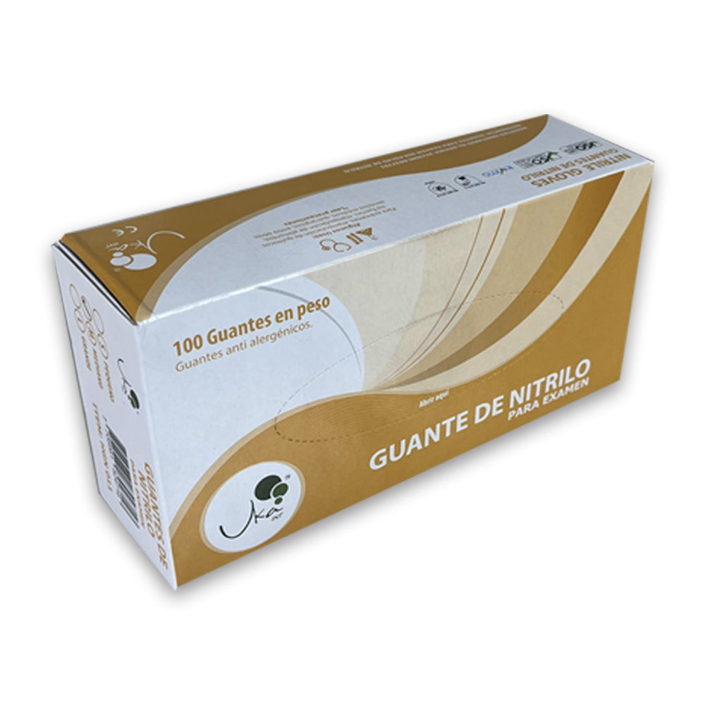 Guantes de Nitrilo Naranja 100u ukaint