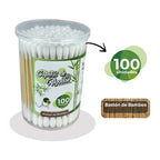 Copitos de Algodón Baston de bambo x100 u Ukaint Empaque Rigido