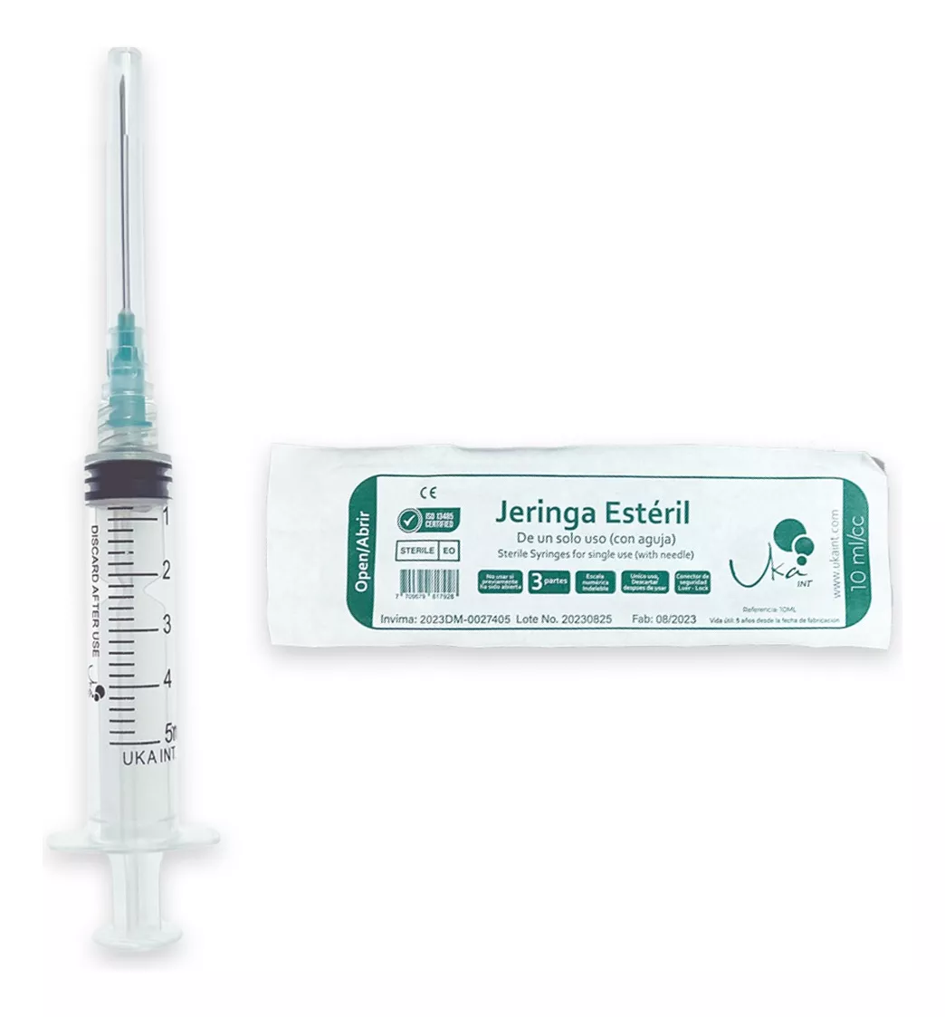 Jeringa Esteril 5 ml x 100u Ukaint