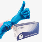 Guantes de nitrilo Azul  Calibre 8 x100u ukaint