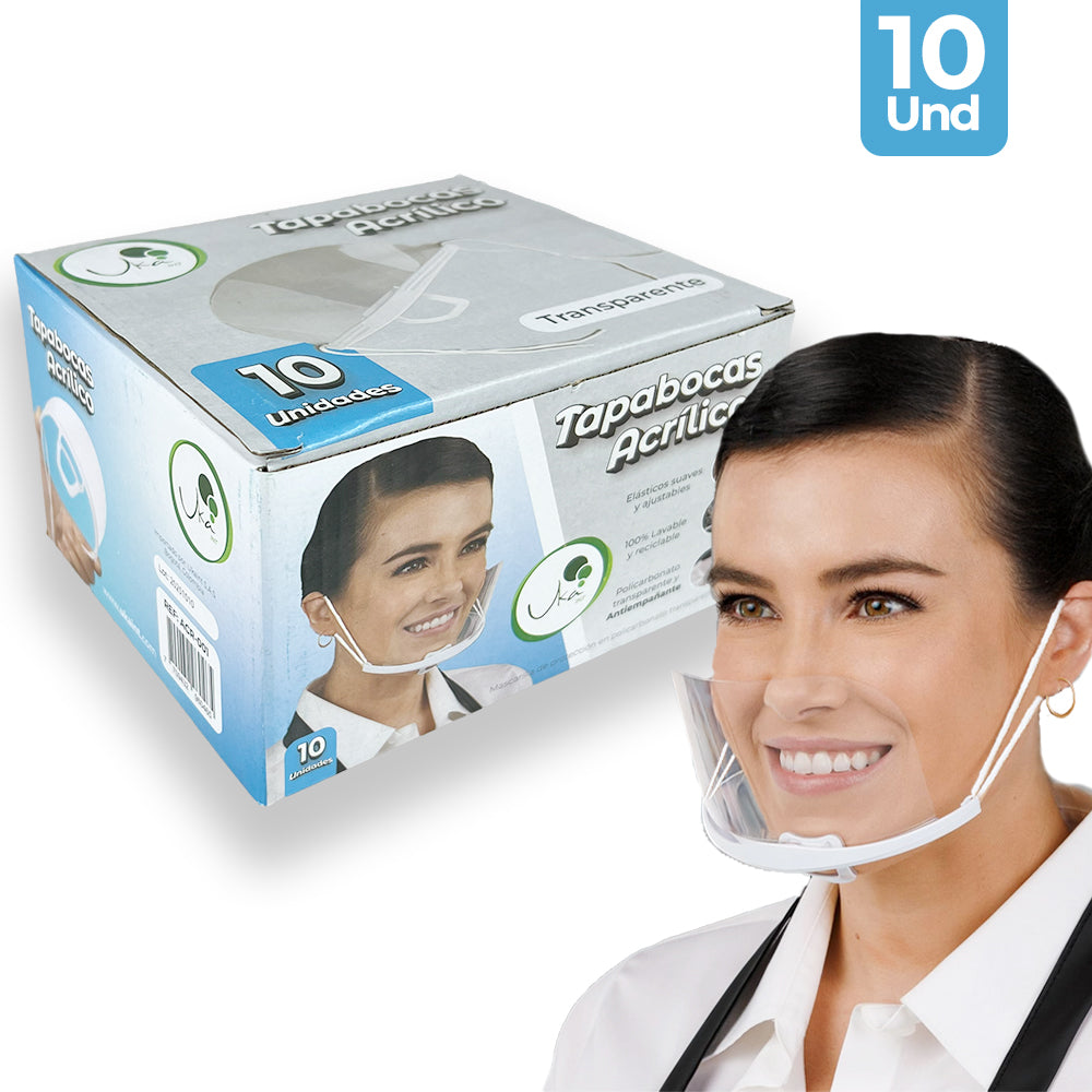 Tapabocas Acrilico x10u Ukaint